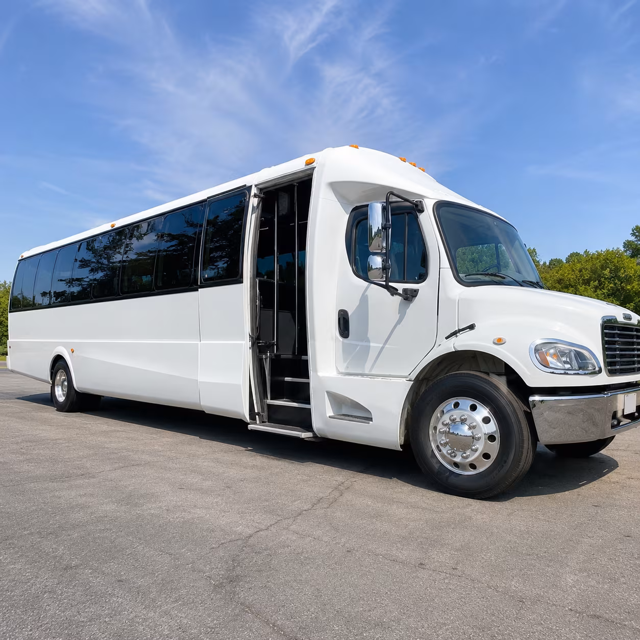 Chattanooga School Event Transportation party bus exterior