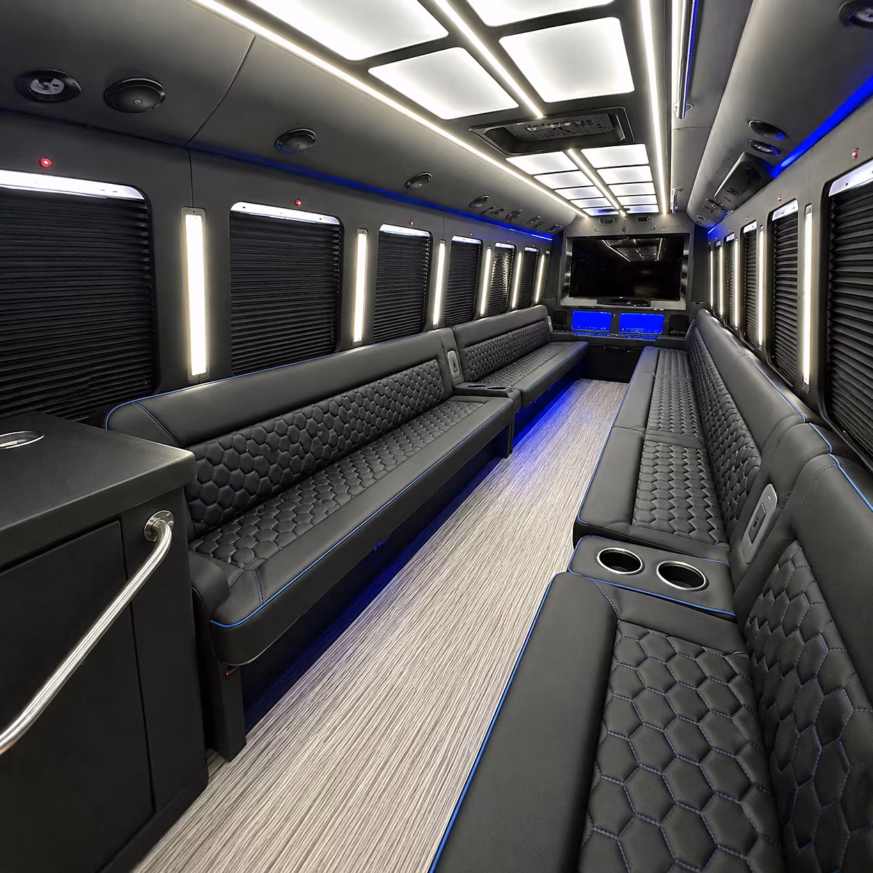 Chattanooga Winery Tour & Pub Crawl Transportation party bus interior