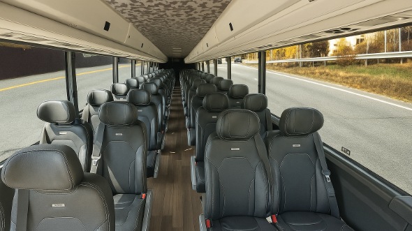 Interior of Charter Bus Company Chattanooga's 25 Passenger Minibus in Chattanooga