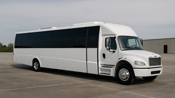 Exterior of Charter Bus Company Anniston's 30 Passenger Party Bus in Anniston