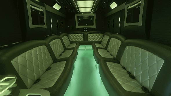 Interior of Charter Bus Company Florence's 30 Passenger Party Bus in Florence