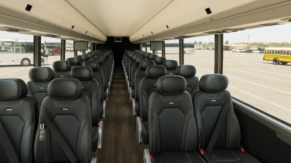 Interior of Charter Bus Company Chattanooga's 35 Passenger Minibus in Chattanooga