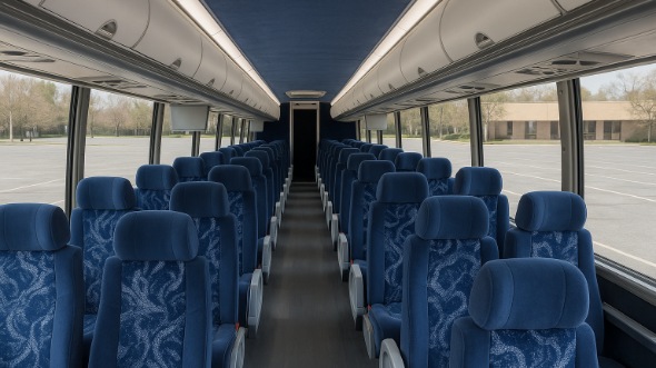 Interior of Charter Bus Company Chattanooga's 45 Passenger Charter Bus in Chattanooga