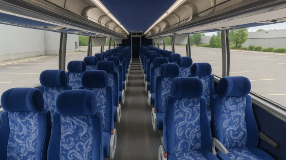 Interior of Charter Bus Company Chattanooga's 48 Passenger Charter Bus in Chattanooga
