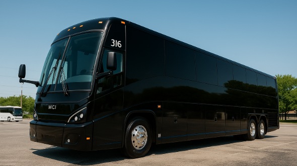 Exterior of Charter Bus Company Murfreesboro's 50 Passenger Party Bus in Murfreesboro