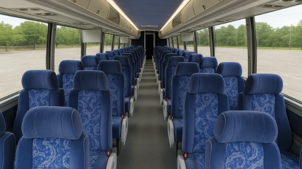 Interior of Charter Bus Company Chattanooga's 51 Passenger Charter Bus in Chattanooga