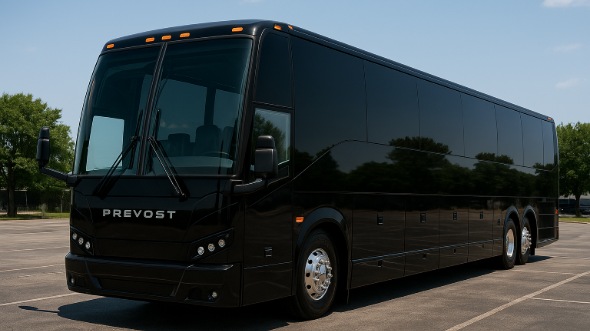 Exterior of Charter Bus Company Chattanooga's 56 Passenger Charter Bus in Chattanooga
